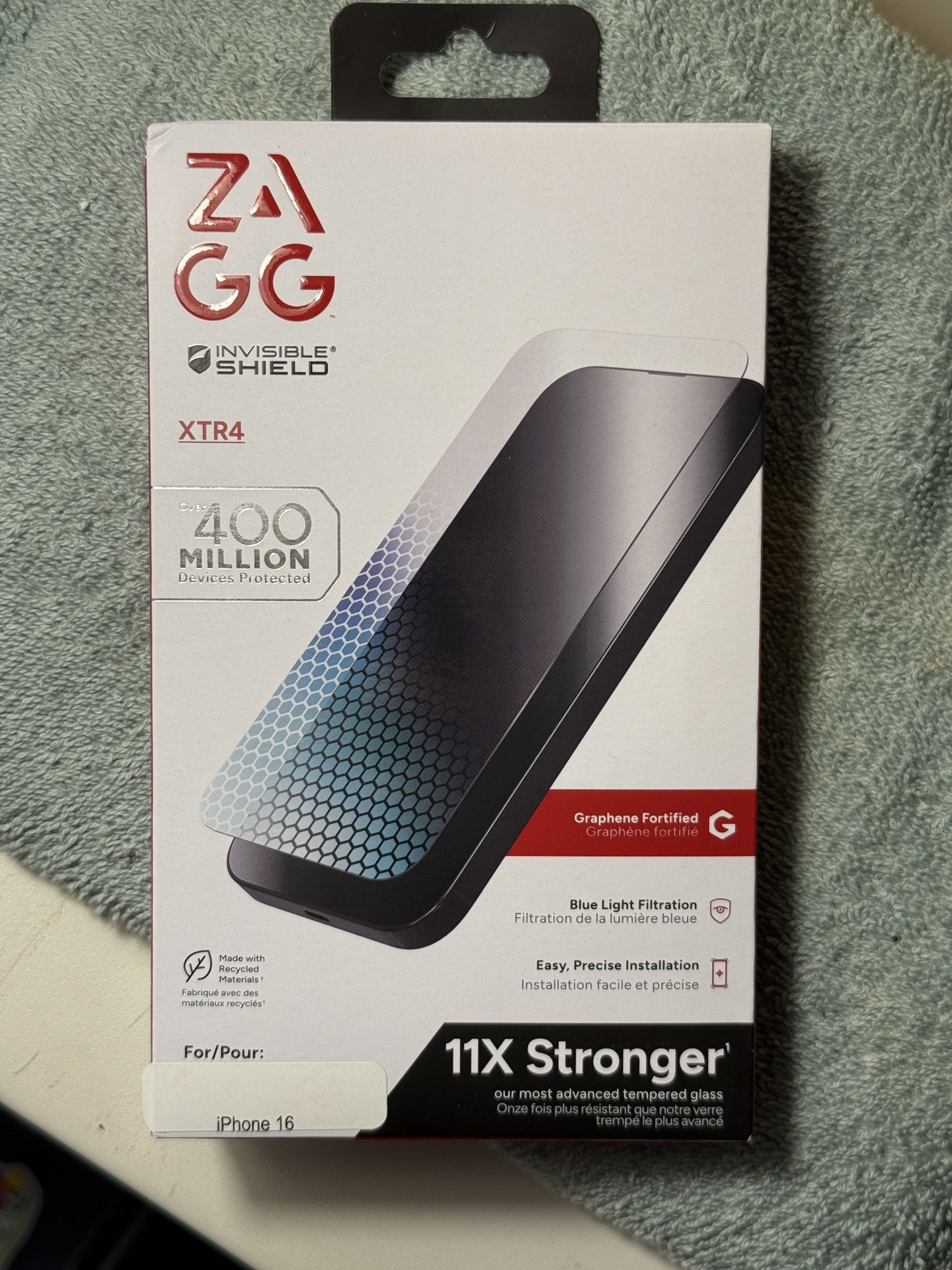 Brand New ZAGG Invisible Shield XTR4 Tempered Glass Screen Protector For IPhone 16.