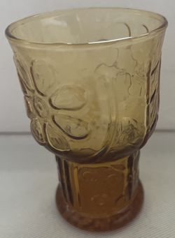 MCM Vintage Libbey Country Garden Daisy Juice Glasses