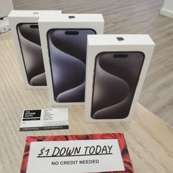 Apple IPhone 15 Pro Max 5G 256GB Unlocked Brand New - $1 Down Today - NO CREDIT Needed