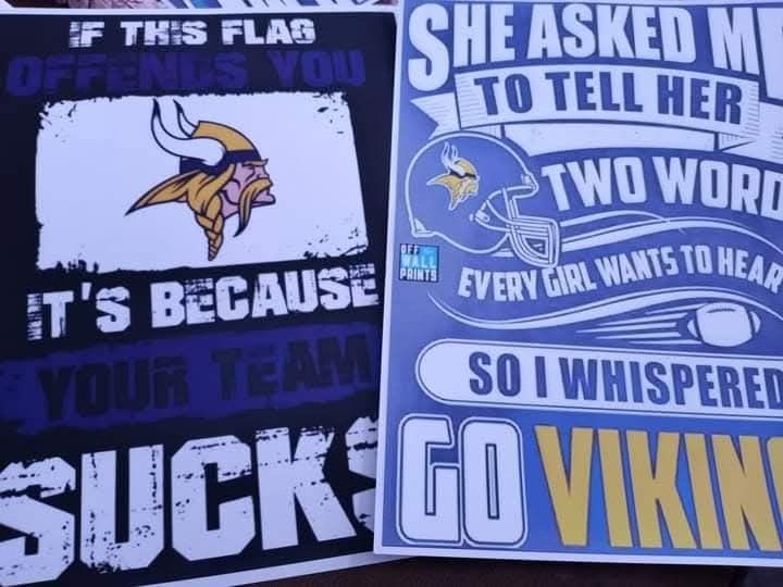 6 MINNESOTA VIKINGS WALL DECOR