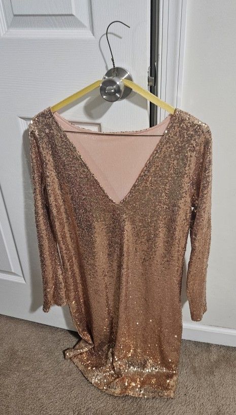Gold Sequence Dress