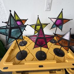 Multicolored Tea, Light Star Candleholders