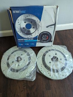 352mm Front Drilled Rotors