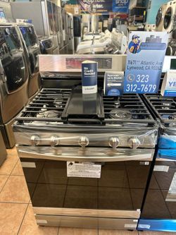 Estufa Samsung 5 Quemadores de Gas, Horno Air Fry