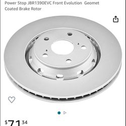 Power Stop JBR1390EVC Front Evolution  Geomet Coated Brake Rotor. 