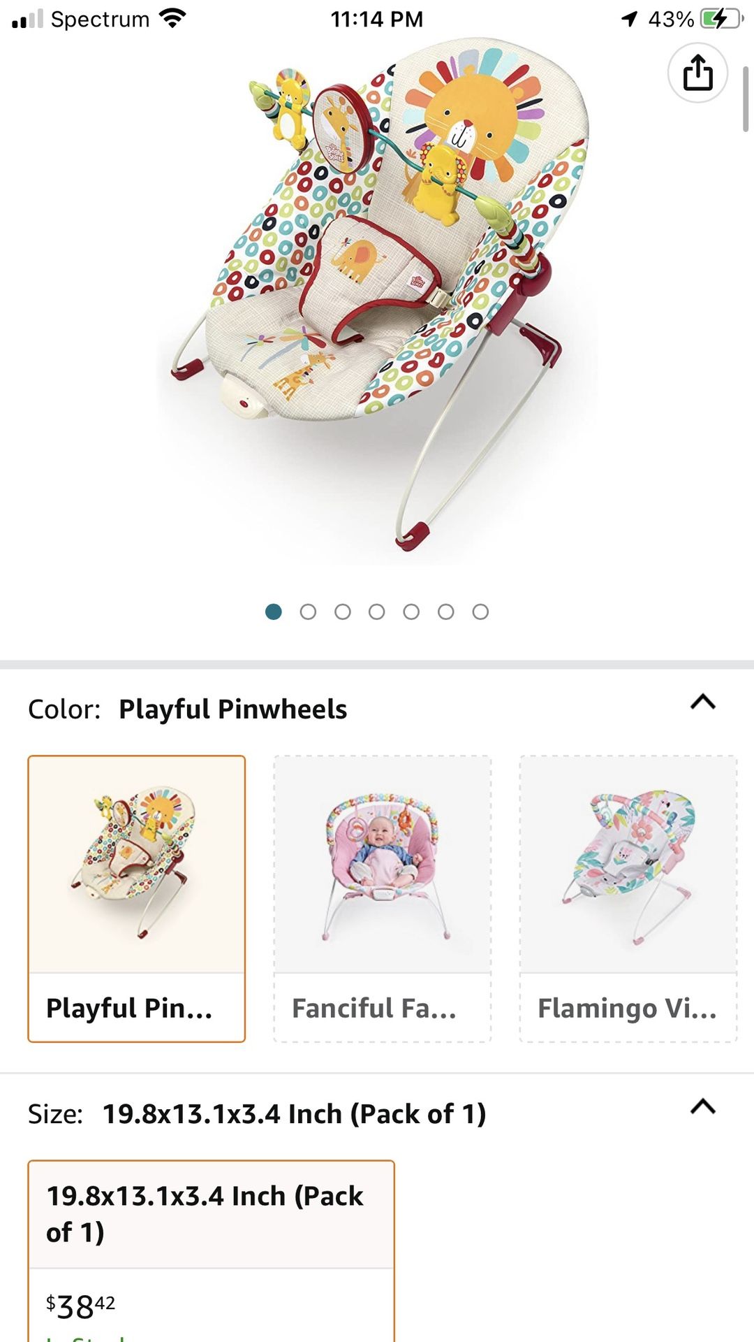 Brand New Baby Bouncer Colorful