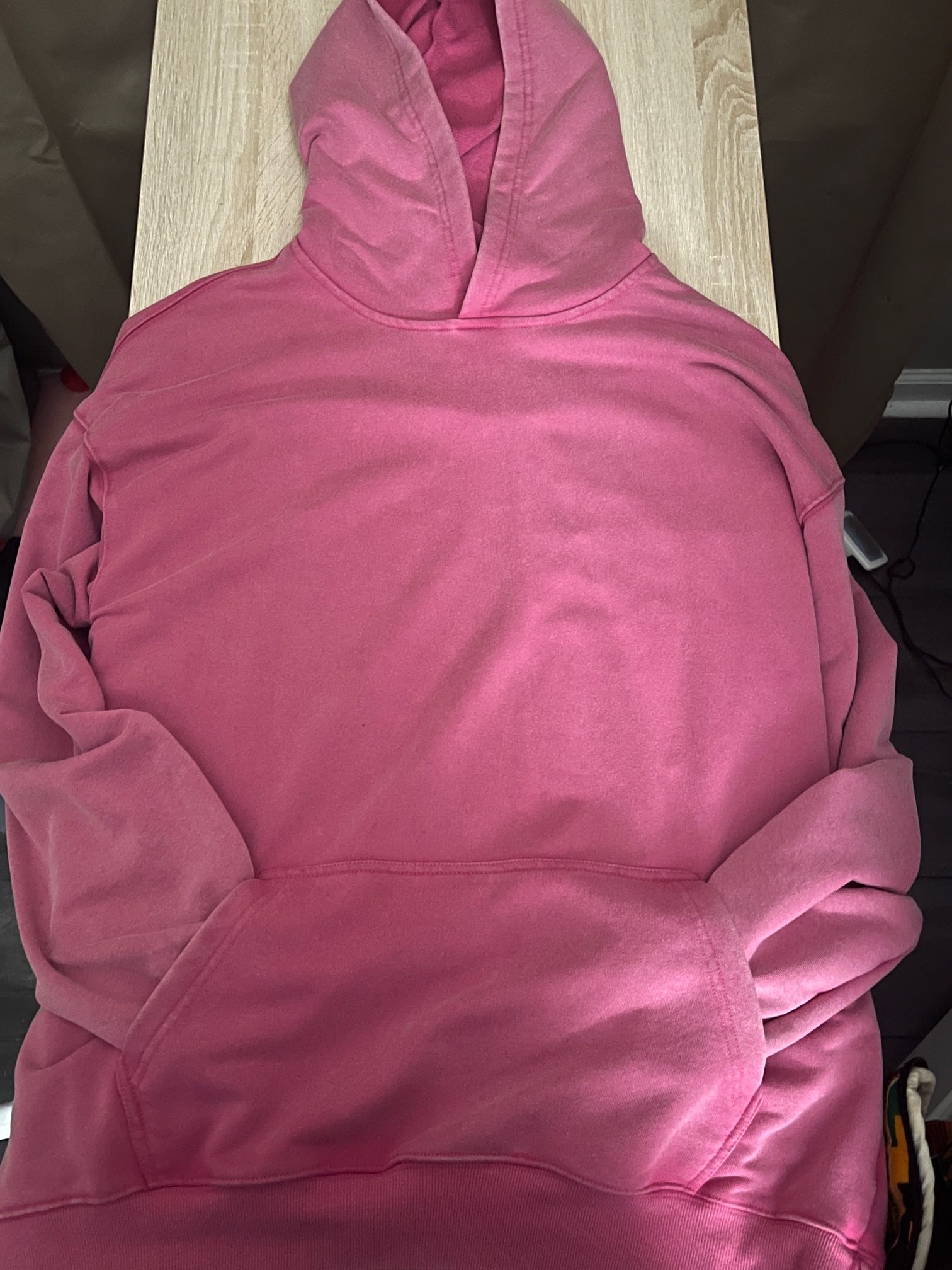 Hot Pink Loose Fit Hoodie