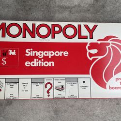 Monopoly Singapore Edition board game.  