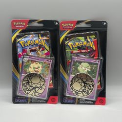 Pokemon TCG Phantasmal Flames Blister Packs With Promo Cards Coin Bundle of 2
