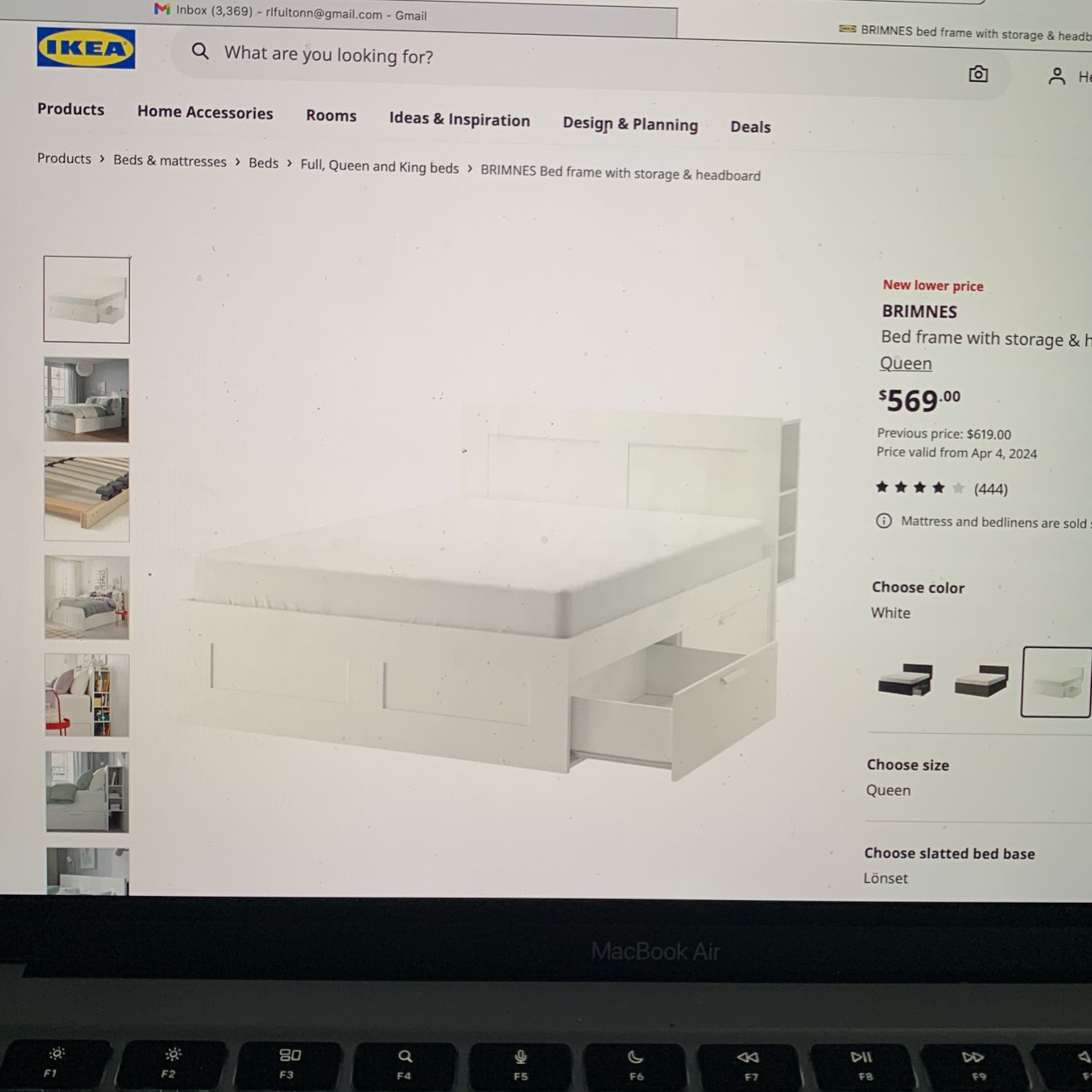 IKEA Queen Bed Frame With Storage 