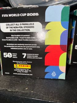 Panini fifa World Cup stickers 50pk box 80$