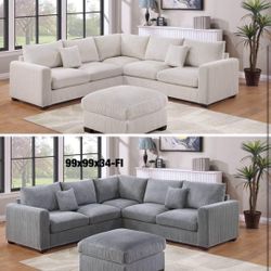 Sectional With Ottoman Brand New In Box 