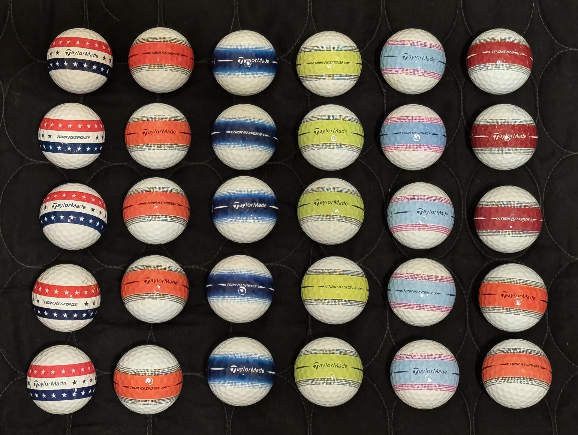 Taylormade Tour Response Stripe Mix 4A Used Golf Balls AAAA Grade