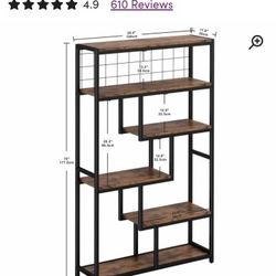 Geometric Bookcase by 17 Stories