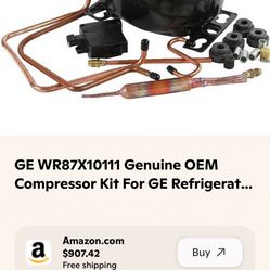 🧊 Brand New GE Compressor Kit – WR87X10111 (Genuine OEM)