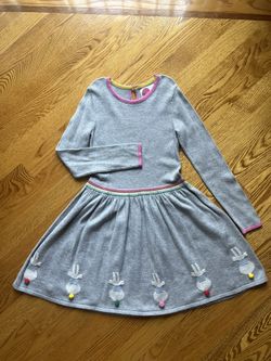 Girls Grey Dress Size 6-7