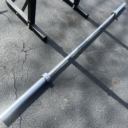 Olympic barbell with rack