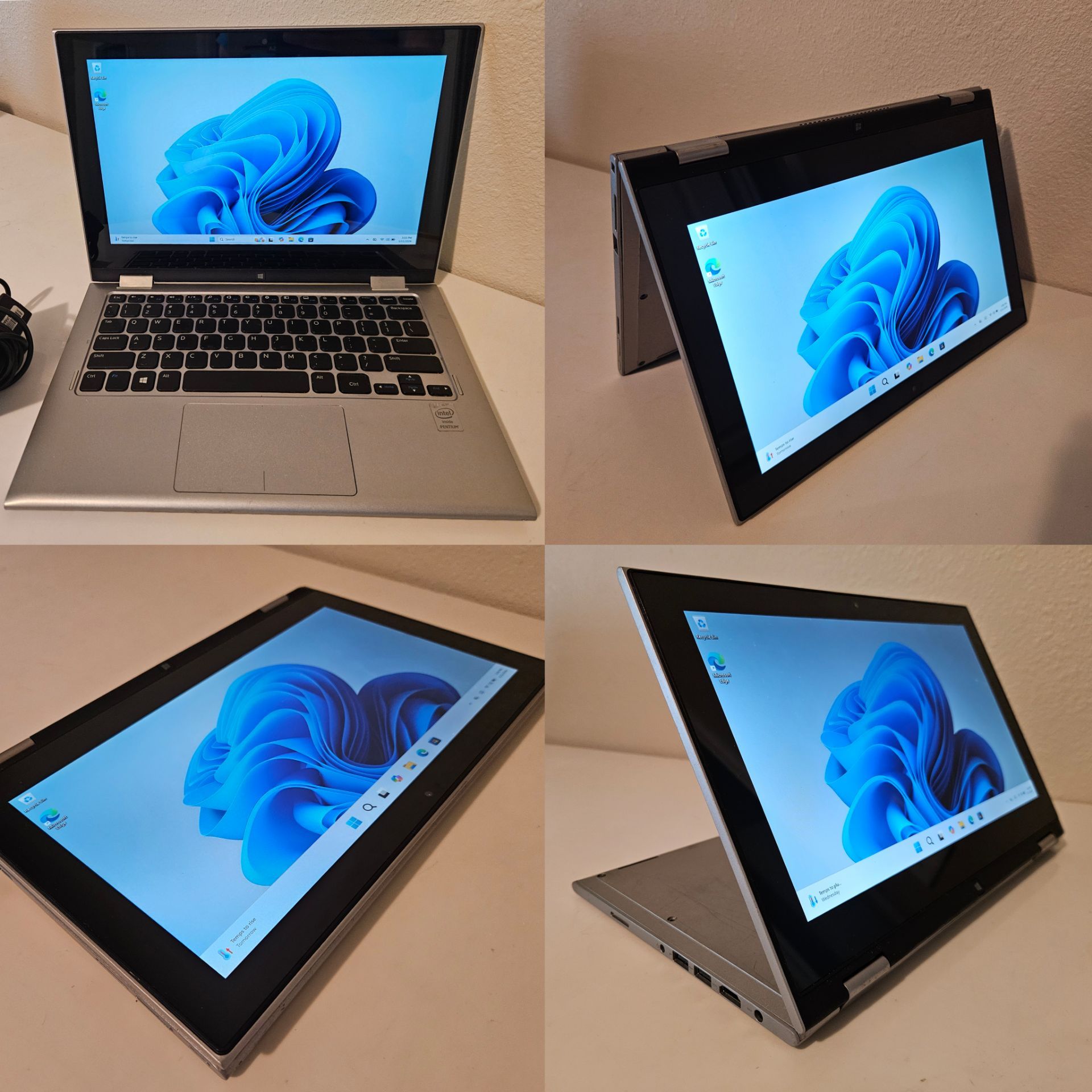 Dell 11.6" Touchscreen 2-in-1 Laptop/Tablet - Intel CPU 2.6ghz, Windows 11, 500gb/ 1TB HD, 4gb Ram, HDMI, NEW Battery, NEW Charger! (MSRP $400)