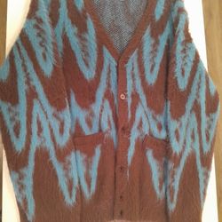 OBEY Mens Mohair Cardigan Size M
