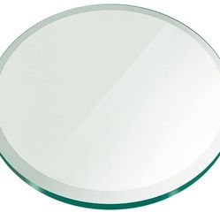 48x48 Round Beveled Glass