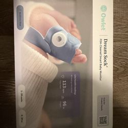 Owlet Dream Sock Smart Baby Monitor Bedtime Blue