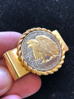 U.S. Silver Walking Liberty Coin Money Clip