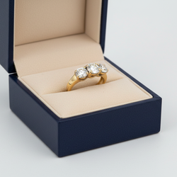 14K Yellow Gold Diamond Women's Ring -2.02ct
