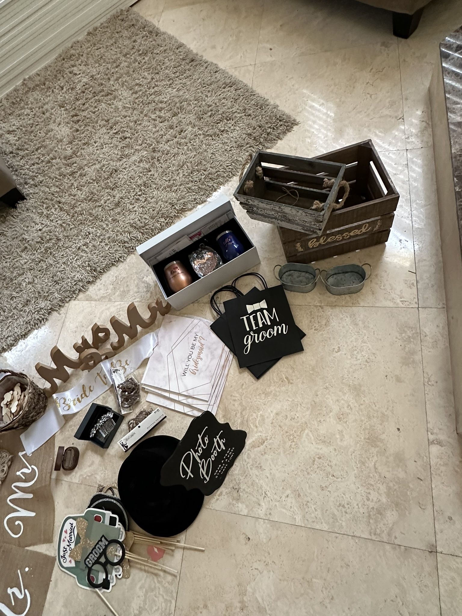 Assorted Wedding Items- Either New Or Used Once 