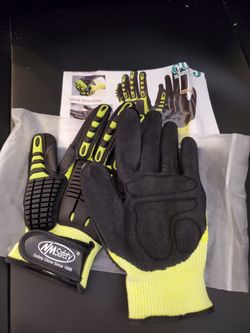 Anti Vibration Heavy Duty Safety Work Gloves, Cut Resistant Safety And Impact Glove