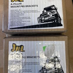 Jeep -4 Light Mounts!  JML A-Pillar Mounting Brackets  For Jeep 