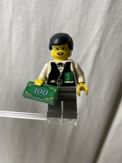 Lego Minifigure ww020 Banker 1996 Western Cowboys Gold City Junction (Rare Collectors Item!)
