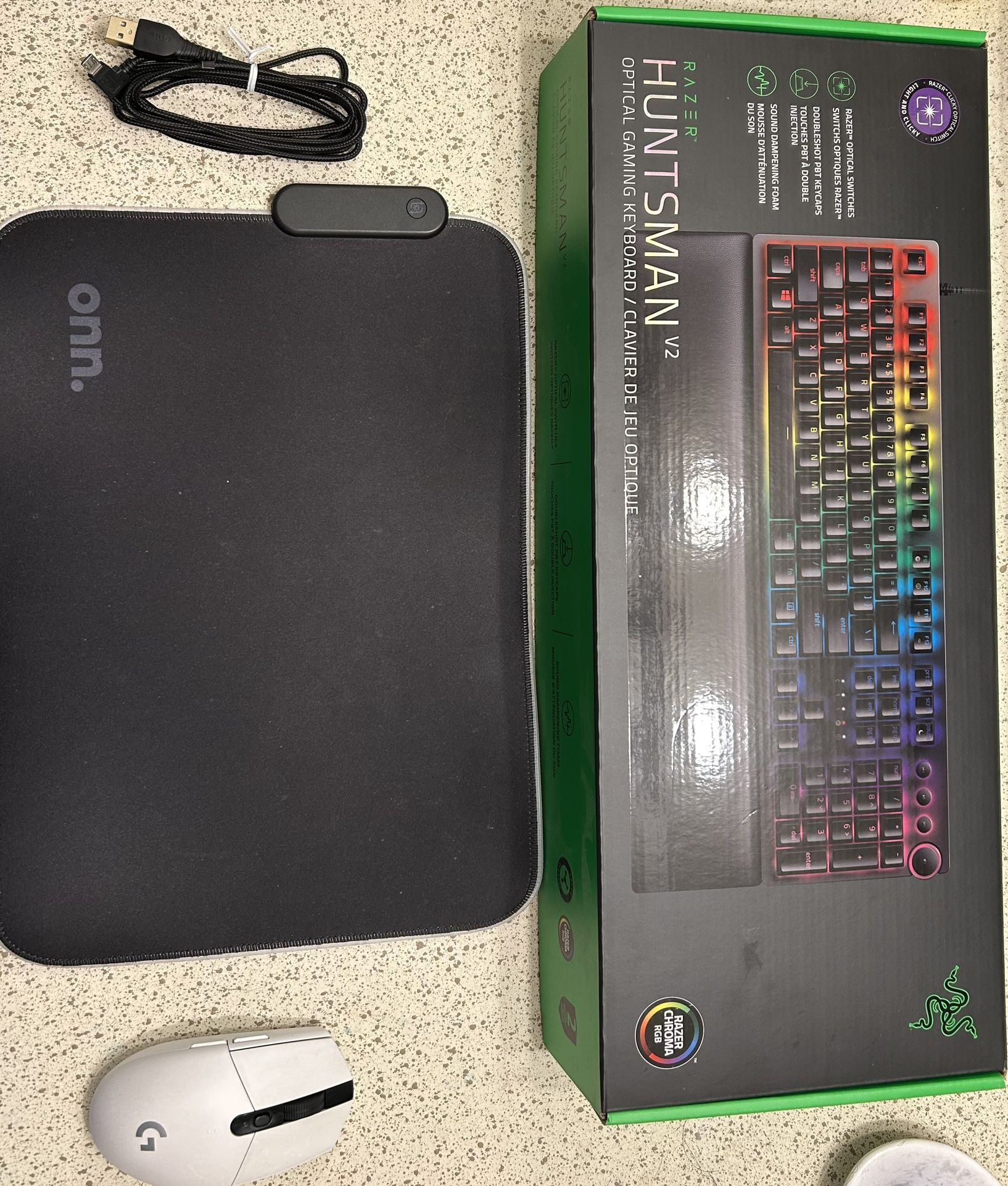 Razer Keyboard With Mouse & Mouse Pad