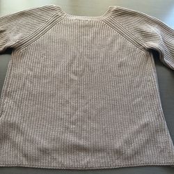 Suéter de punto tipo gofre (waffle knit),  size S/M