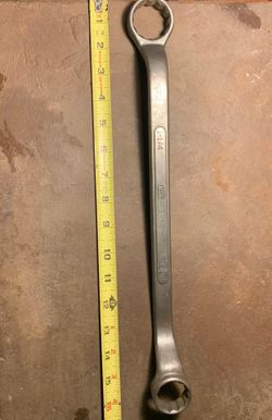 16” Vintage 1-1/4, 1-1/16 Craftsman Offset Box Wrench  CI Forged