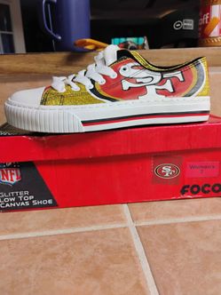 Glitter low top canvas shoes