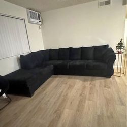 Large Black Couch
