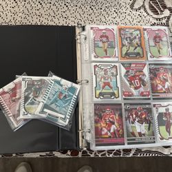 My football card collection, many rare cards in the binder. Over 500 Cards. 