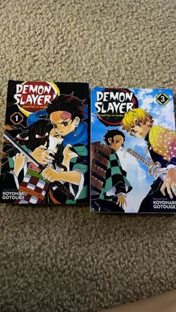 demon slayer books 1 and 3