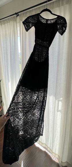 Black Lace Maxi Dress