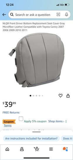 Toyota Camry 2007/2011Seat Covers