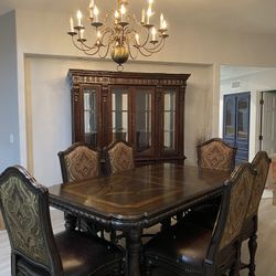 High End Dining Set And With China Cabinet