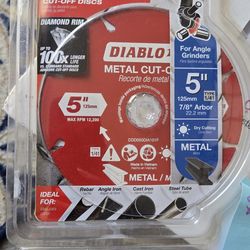 Diablo 5" metal cut  off discs