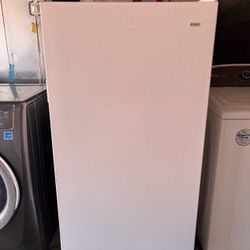White Kenmore Standing Freezer