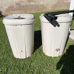 Rain barrels , used