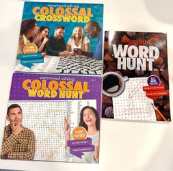 Puzzle Book Bundle – Crossword & Word Hunt