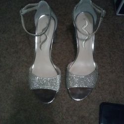 Emily Buckle Open Toe Block Heel Pumps