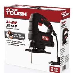 Hyper Tough 3.5-Amp Corded Jig Saw, Eelectric, 120 Volt, 44002