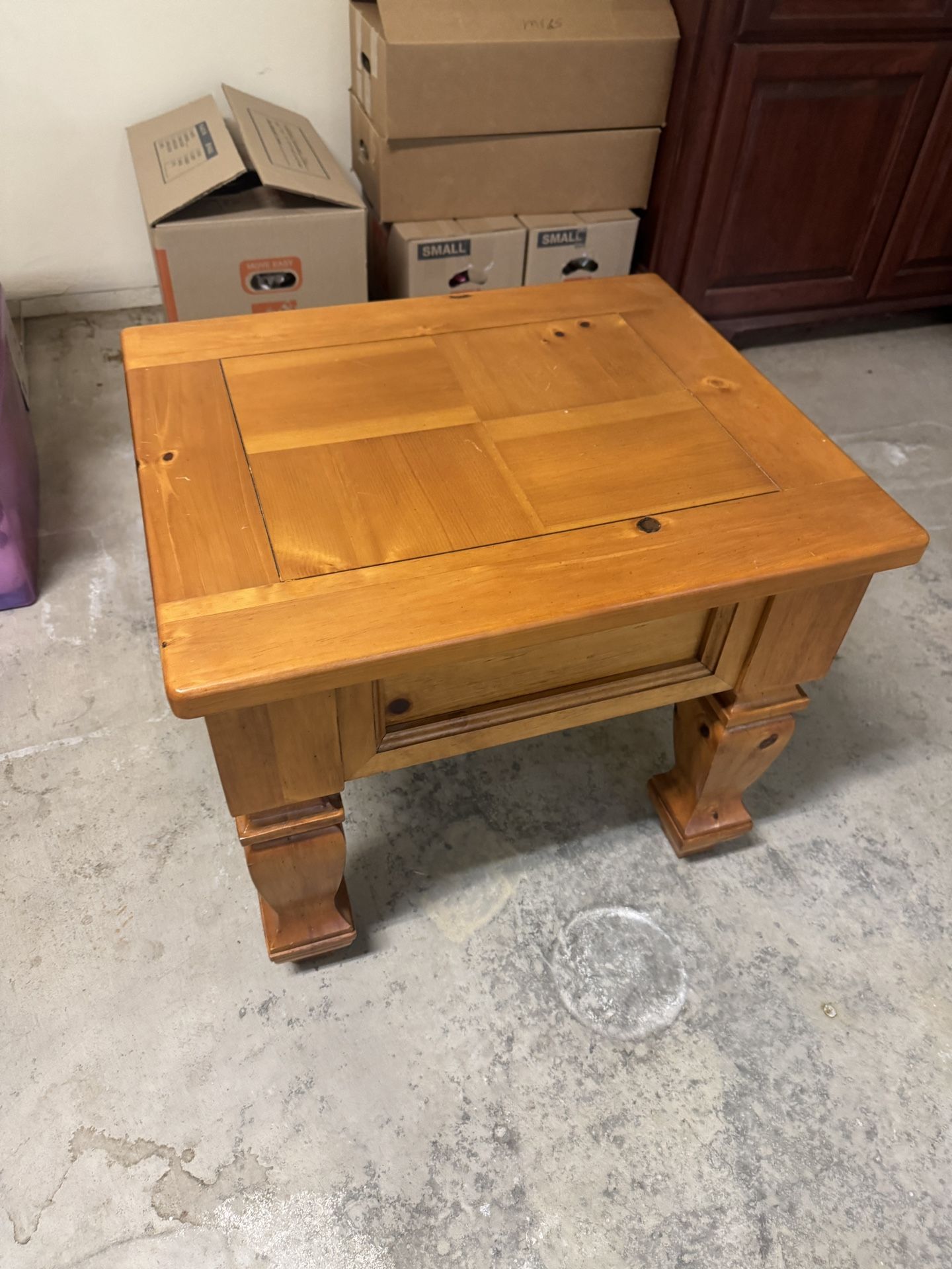 Solid Wood End Table