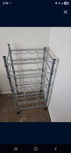 24 Bottle Metal Wine Rack