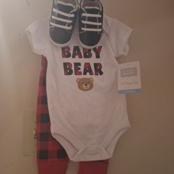 Baby Bear 3pcs Set with Shoes